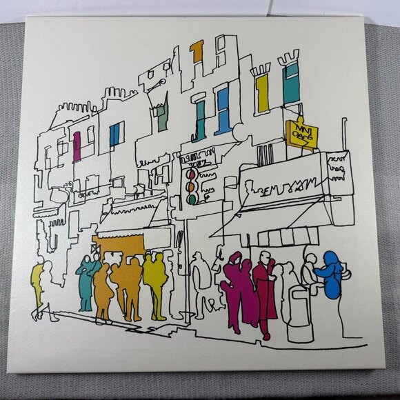 TOM FRAZIER IKEA LYSING Canvas "Street Scene" Graffiti Contemporary Art - Picture 5 of 8